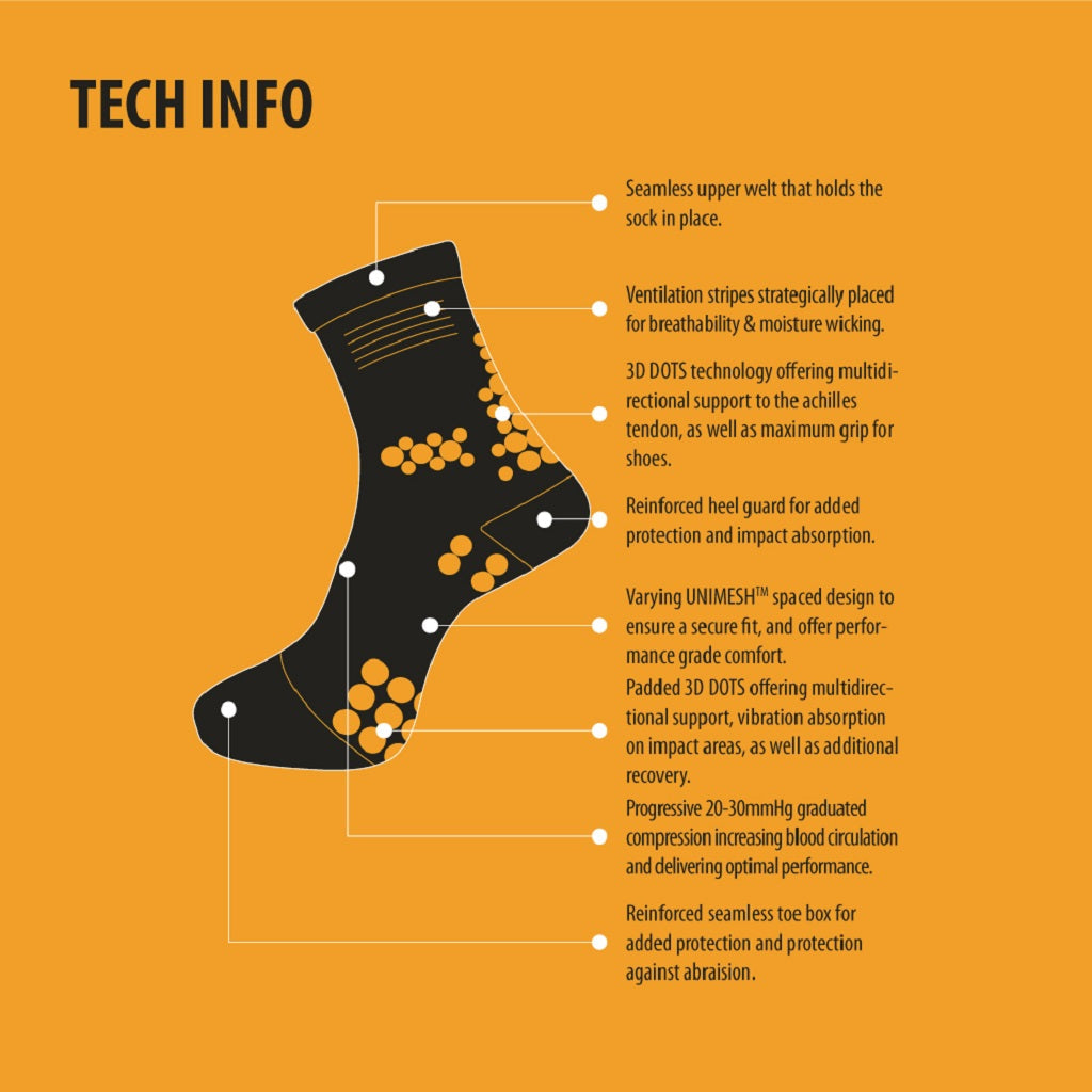 Trail Running Crew - Teal Blue - Medium - Sock